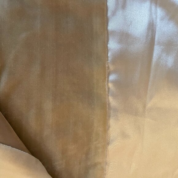 Satin and velvet shawl/wrap -- cream and taupe . New with Tags. Coldwater Creek - Picture 5 of 6